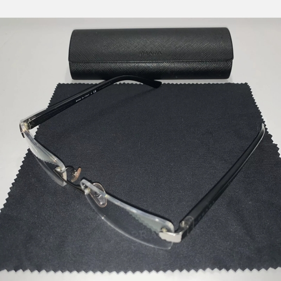 Authentic Prada eyeglasses RIMLESS - Picture 3 of 5